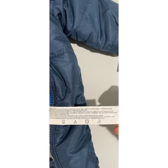 Ben Sherman Baby Boys Hooded Puffer Jacket 3/6 Months Blue & Gray Polyester - Picture 6 of 11